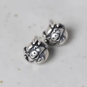 Stud Küpe Fnj Domuz 925 Gümüş Orijinal Pure S925 Sterling Küpe Kadın Mücevher Hayvan