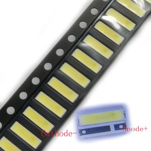 500 шт./лот SMD LED 7020 6 В 1 Вт 82LM холодные белые бусины 7,0*2,0 мм для подсветки телевизора