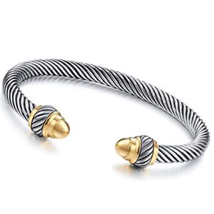 Designer-Schmuck DY-Armband, Diamant-Gold-Rundkopf-Armband, beliebtes neues Produkt, gedrehter Faden, vielseitiges europäisches und amerikanisches Mode-Armband