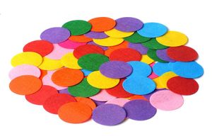 1000pcs 15quot kalıp kesim rround keçe çemberleri çocuklar için kafa bandı çiçekleri diy zanaat malzemeleri çiçek aplikeflower desteği aplike9814333