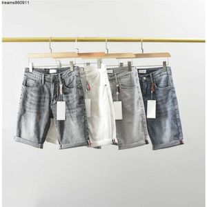 Herren-Jeans im Distressed-Stil, schmale Vintage-Shorts aus gewaschenem Denim, knielang, Top-Qualität, Luxus-Modedesignermarke