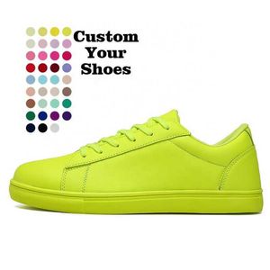 HBP Não-marca 1 par de tênis casuais de marca personalizada, feminino, branco, masculino, marca, calçados esportivos, fabricação on-line
