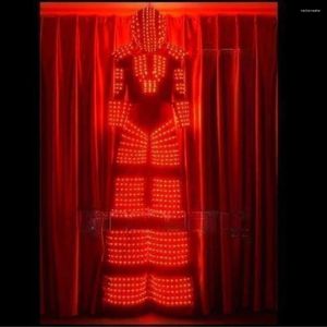 Sahne Giyim LED Stilts Robot Kostüm Giyim Etkinliği Kryoman Takımları Aydınlatma Dans Kutlaması Performansı Entertaniment Show Bezi