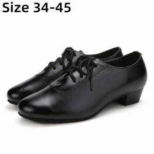 Ayakkabı 2022 Siyah Mat Erkek Çocuklar Çocuk Modern Balo Salonu Dans Ayakkabıları Tango Latin Ayakkabı Topuk 3cm 4cm Kadın Erkek Çocuk Erkek Erkek Dans Ayakkabıları