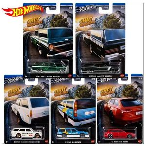 Литые модели автомобилей, оригинальные Hot Wheels, автомобиль Hot Wagon, роман Juguetes, 1/64, литые игрушки для мальчиков, Datsun Wagon, Volvo Estate, металлическая модель, подарок на день рожденияL2403