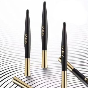 Shezi Siyah Sıvı Eyeliner Kalem Su Geçirmez Uzun Kalıcı Göz Makyaj Pürüzsüz Hızlı Try Altın Göz Astar Kalemi Japon Kozmetik 240313