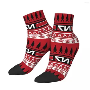 Мужские носки RED N7, рождественские носки Mass Effect, унисекс, уличный стиль, с забавным принтом, низкие носки, подарок