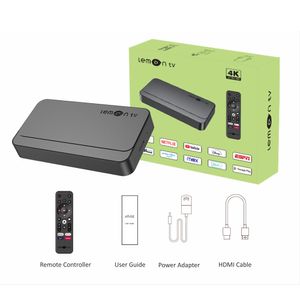 Nova chegada Android 4K HDR Android ATV Box Modelo Lemon TV versão de atualização do modelo Q5