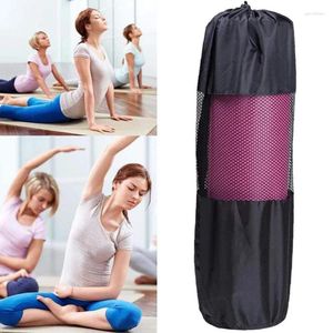 Depolama Çantaları Ayarlanabilir Egzersiz Taşıyıcı Uygun Naylon Mesh Yoga Mat Torbası Kayış -