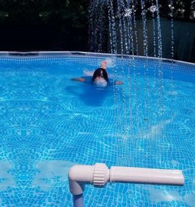 Piscina cachoeira fonte kit pvc recurso água spay piscinas spa decorações piscina acessórios8638543