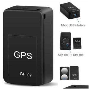 Araba GPS Aksesuarları Yeni Mini Bul Kayıp Cihazı Bul GF-07 Tracker Gerçek Zamanlı İzleme Hırf Önleyici Anti-Lost Bulucu Güçlü Manyetik Montaj SIM DH6OX