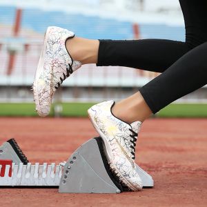 Bot atletizm Ayakkabıları Erkek Kadın Çocuk Öğrencileri Koşu Ayakkabı Spor Track Ayakkabıları Spikes Spor Sabahları Artı Boyut