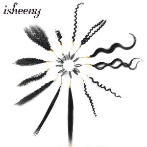 Ringe Isheeny Echthaar-Texturringe, 13 gewellte Haarspitzen, Afro-Kinky-Curly-Yaki-Stright-Körperwelle, Wasserwellen-Haardiagramm für Salons