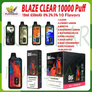 Breze Stiik BLAZE BS 10000 Puff Одноразовая электронная сигарета со светодиодным индикатором питания от батареи для электронных сигарет Перезаряжаемая 650 мАч 18 мл Затяжки 10k