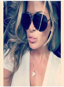 Большой брендовый дизайн, авиационные солнцезащитные очки, мужские модные зеркальные женские солнцезащитные очки для женщин, очки Kim Kardashian Oculo2353060