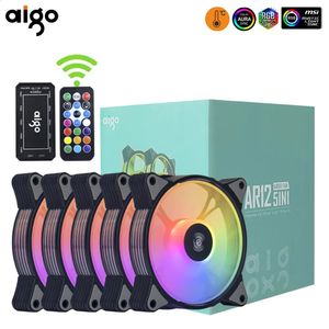 AIGO AR12 120mm PC Oyuncu Bilgisayar Kılıfı Fan RGB 12V ISTERINK ARUR SYNC SOĞUTUCU ARGB Sessiz Denetleyici Kiti Soğutma Havalandırma Havalandırma 240314