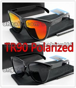 Yüksek kaliteli dış mekan markası kurbağa cilt 9245 güneş gözlüğü TR90 Çerçeve Erkek ve Kadınlar Polarize Güneş Gözlüğü Kılıf ve Box7633701