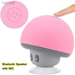 Taşınabilir Hoparlörler Taşınabilir Mini Hoparlör Kablosuz Silikon Bluetooth Hoparlör 3W Mantar Lowerspeaker Süper Bas Telefon Oyuncu Emme Kupası Tutucu 24318