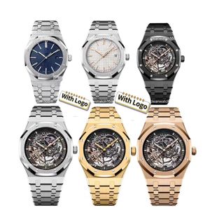 Uomini orologi AP Watch AP Muovo automatico di alta qualità 42 mm Scheletri Audemar quadrante in acciaio inossidabile zaffiro Montre de Luxe Orologio Di Lusso 15400