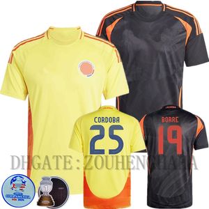 Camisetas Colombia James Futbol Forması Kiti Oyuncu Sürüm 2024 Copa America Columbia Milli Takımı Evde Çocuklar Luis Diaz Cordoba M.Cassierra Futbol Gömlek