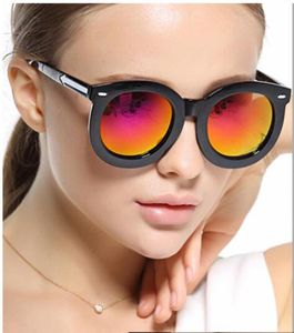 Wholebrand Karen Yeni Güneş Gözlüğü Bayanlar Retro Yuvarlak Çerçeve Ok Gözlükleri Renk Film Yürüyüşü Güneş Gözlüğü Tüm Güneş Gözlüğü FemA4383834