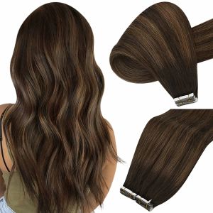 Наращивание VeSunny Лента для наращивания человеческих волос 1424 дюйма Натуральные длинные прямые волосы для наращивания для женщин 100% настоящие бразильские человеческие волосы