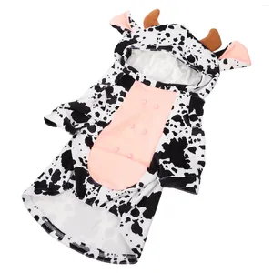 Köpek giyim sevimli inek modelleme evcil hayvan giysi kostüm komik dekoratif giysiler