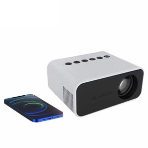 YT500 LED Mobil Video Mini Projektör Ev Sineması Medya Oyuncusu Çocuk Hediyesi Sinema Kablolu Mulitscreen Projektör İPhone Android