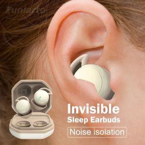 Kulaklıklar Görünmez uyku kulaklıklar kablosuz en küçük küçük küçük mini kulaklıklar gürültü izolasyonu uyku kulak tomurcukları tws kulaklıklar bluetooth 5.3 mikrofon