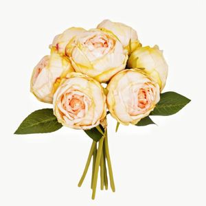 Dekoratif Çiçekler 1 PCS Simülasyon Rose Buket Festivali Düğün Sevgililer Günü Bahar Oturma Odası Sahne Dekorasyonu