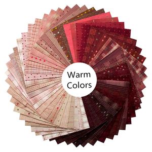 30pcs Pembe Kırmızı Bej Siyah Renkler Japon iplik boyalı kumaş DIY el yapımı patchwork kumaş% 100 pamuklu kumaş demeti 20x20cm 240306