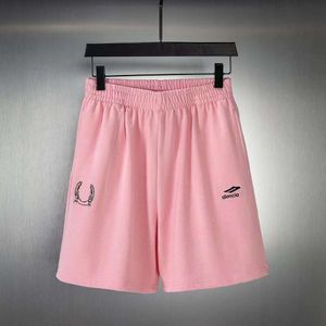 Shorts de futebol bordados de marca alta versão B Family 3B Co para homens e mulheres Calças esportivas de secagem rápida, soltas e modernas