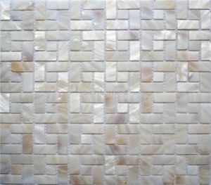Tapeten, natürliches Perlmutt, Mosaikfliesen für Heimdekoration, Rückwand und Badezimmerwand, 1 Quadratmeter, AL1048780461