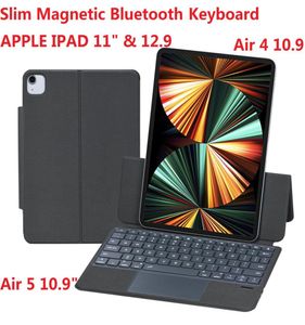 Apple iPad Pro 11 129 2022 10. Nesil A2757 Air 4 Air 5 109 Kılıf İnce Bluetooth Klavye Tablet Deri Koruma CO8825261