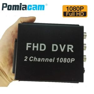 Новейший FHD MDVR 2 Канал 1080p Full HD Mobile DVR 2CH Mini AHD DVR поддержка 2PCS 1080P AHD Камеры запись/MAX.128 ГБ SD Card
