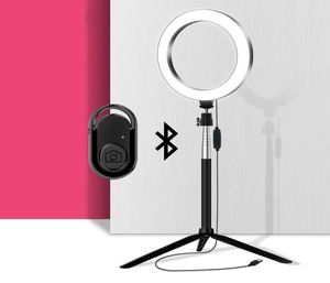 Makyaj için Bluetooth uzaktan kumandalı LED Ringlight Circle lambası Selfie Ring Işık YouTube'da PO Stüdyosu Aydınlatma Tiktok9015949