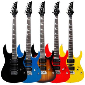 Gitar Irin 6 Dizeler Elektro Gitar 24 FRETS Maple Vücut Boyun Elektro Gitarra Çanta Amp Tuner gerekli gitar Parçaları Aksesuarları