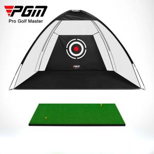 AIDS PGM Golf Vuruş Kafesi Kapalı 3m Golf Uygulama Net Çadır Garden Golf Eğitim Ekipmanları Örgü Mat Dış Mekan Salıncak LXW002