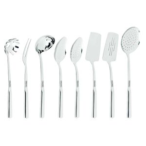 Viking Culinary 304 Paslanmaz Çelik Mutfak Mutfak Seti, Ergonomik Konaklama Soğuk Kulplar, Bulaşık Makinesi Güvenli, Sier, 8 Parça