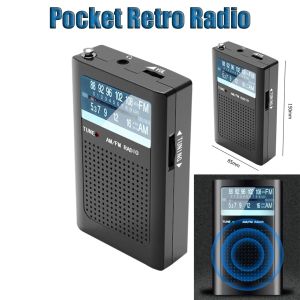 Радио AM FM с аккумулятором, двухканальное стерео, встроенная антенна, радио для пожилых людей, подарки, ручной выбор канала