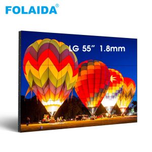 Видео Folaida LG TV 55 -дюймовая панель 1,8 мм Ultra Slim Bezel LCD видеостена Большой размер рекламных показов LCD Monitor TV Wall Car