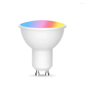 Akıllı Ev Kontrol Spot Işığı WiFi Ampul 5W RGB CW 2700-6500K Alexa için Uzak Lamba