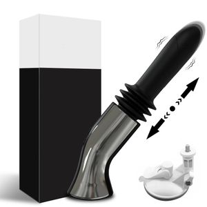 Seks makinesi otomatik teleskopik yapay penis vibratör masajı gspot itme geri çekilebilir dişi mastürbatör yetişkin oyuncak kadınlar için 240312