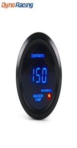 Dinoraj Su Sıcaklık Göstergesi 2quot 52mm Dijital Su Sıcaklığı Göstergesi Mavi LED Araç Gösterge Araç Ölçer Sensör BX1014625056701