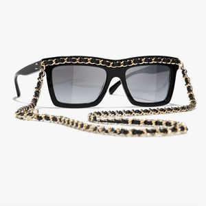 Женские роскошные линзы с изменением цвета солнцезащитные очки модные поляризованные светильники Высококачественные устойчивые к UV400 очкам с цепями с CH9143 CH9144
