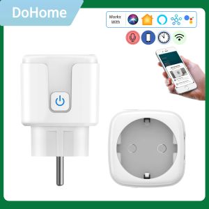 Smart Plug Mini 16A, WiFi Smart Outlet Apple HomeKit, Alexa, Google Home SmartThings, Zamanlayıcı işlevine sahip uzaktan kumanda ile çalışır