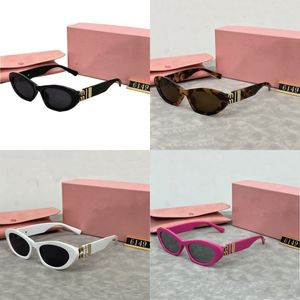 Классические мужские солнцезащитные очки «кошачий глаз» Miu, дизайнерские солнцезащитные очки для женщин, сексуальные модные разноцветные очки в спортивном стиле с коробкой, летние аксессуары fa0110 E4