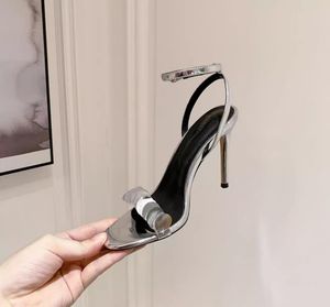 Seksi Kadınlar Siyah Peep Toe Yüksek Topuklu Ayakkabı Açık Ayak Tepe Glitter Orta Topuk Stilettos Gerçek Deri Deri Gladyatör Moda Tasarımcısı Lady Sandals