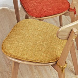 Polyester fiber ve keten geniş uygulama ile yapılan yastık koltuğu antiskid sandalye pedleri koyu yeşil