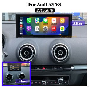 10.25inch 1920*720 Screen Android 13 Araba Radyosu Kablosuz Carplay Audi A3 8V 2013-2018 Stereo GPS Multimedya Video Oyuncu YouTube Google Waze Spotify Yandex Araba DVD